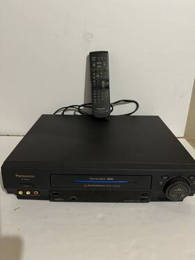 Panasonic Pv-s4566 Omnivision Dynamorphous Metal 4-head Vhs Player Vcr Blue Line