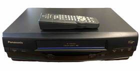 Panasonic Pv-v4030s 4 Head Inch Blue Line Vcr Vhs Player Recorder W Remote Untested