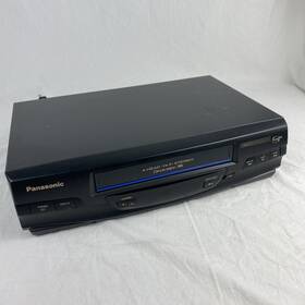 Panasonic Pv-v4520-k Vhs Player Blue Line 4 Head Omnivision Vcr Plus No Remote