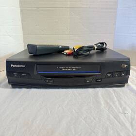 Panasonic Pv-v4520 Omnivision Vcr Vhs Video Cassette Recorder With Remote And Av Cord