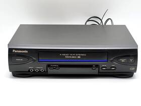 Panasonic Pv-v4522-k Vhs Vcr 120v 60hz - Tested Works Power/audio/video Chords