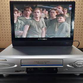 Panasonic Pv-v4523s Pv-v4603s Blue Line 4 Head Hi-fi Omnivision Vhs Vcr No Remote And Cable