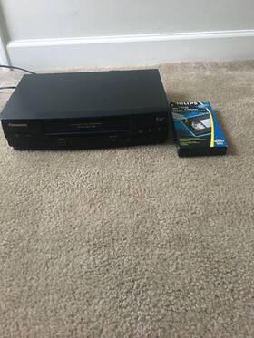 Panasonic Pv-v4530 Pv-v4520 Omnivision 4-head Vhs Vcr Hi-fi Black Great