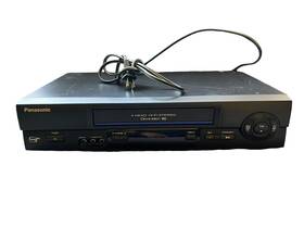 Panasonic Pv-v4611 Blue Line Vcr Plus 4-head Omnivision Vhs Player Tested