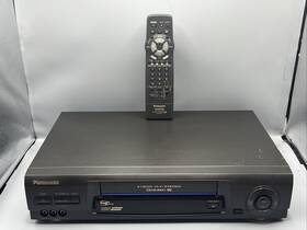 Panasonic Pv-v4630-k 4-head Hi-fi Blue Line Vhs Vcr Player With Remote