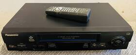 Panasonic Pv-v602 Omnivision Pv-4602 Vcr With Remote Tested Works Great