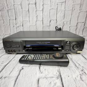 Panasonic Pv-vs4820 Omnivision Blue Line 4-head Hi-fi Stereo Vcr With Remote Teste