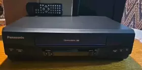 Pvq-v201 Panasonic 2-head Vcr And Remote Vhs Player Video Record Tested Working