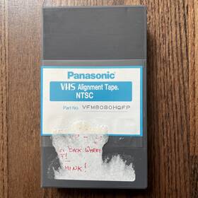Panasonic Vfm8080hqfp Vhs Ntsc Alignment Tape