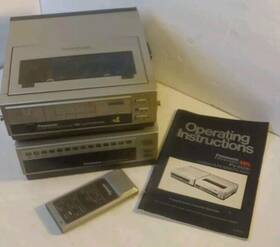 Panasonic Vqts0497 Vintage 1984 Omnivision Vhs Vcr Pv-6500 And Tuner Pv-a500 Parts/repair