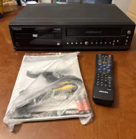Dv910vhs Philips With Remote Manual And Cables Dvd/vhs Combo