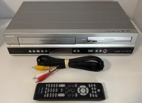 Dvdr3545v Philips Vhs Dvd Recorder With Hdmi Original Remote - Tested Great