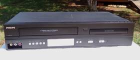 Philips Dvp3345vb/f7 Dvd Vcr Combo Player Vhs Recorder No Remote Tested