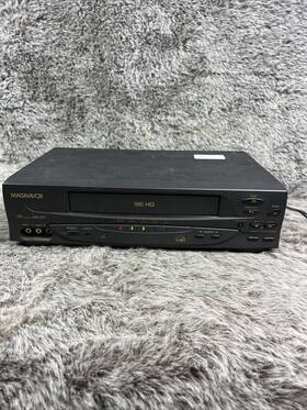 Philips Magnavox Vr601bmx21 Vhs Vcr 4 Head Hi-fi No Remote Working Read