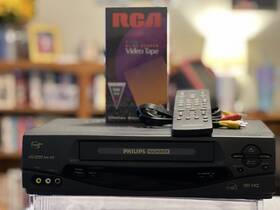 Philips Magnavox Vra631at21 Vcr Hi-fi Hq 4 Head Remote Av Cables Tested