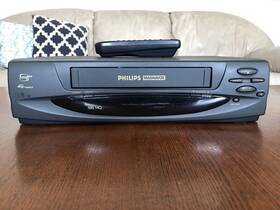 Philips Magnavox Vrx240at22 Vcr Plus With Remote Tested Working Great Condition