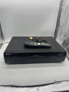 Philips Vr1010b Phillips Super Vhs Et Vcr Player W Remote Cables Tested Working