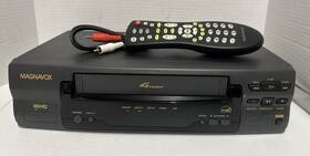 Philips Vr400bmg24 Magnavox Vcr Player Recorder Vhs With Remote Av Cables Tested