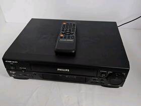 Philips Vrb615 Vcr Vhs Player Recorder 4 Head Hi-fi With Remote Tested Working