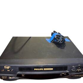 Philips Vrz220at Magnavox Vcr Vhs Hi-fi Stereo Player With Cables