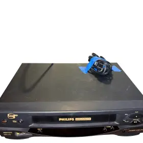 Vrz220at Philips Magnavox Vcr Vhs Hi-fi Stereo Player With Cables