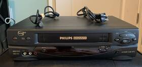 Philips Vrz255at02 Magnavox 4 Head Hi-fi Vcr Tested Works No Remote