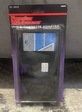 E6uc303a0040 Popular Mechanics Vintage Vhs-c Cassette Adapter El-303 Video Vhs Tape Sealed