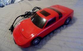 Quantum International 80k5 Vintage Red Car Vhs Cassette Tape Rewinder With Cord 12 Inch