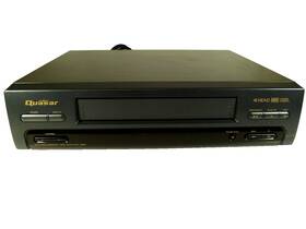 Quasar Vh-40 Vhs Player 4-head Vcr No Remote Tested And Working Cassette Recorder