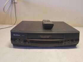 Quasar Vhq-950 4 Head Hi-fi Stereo Vhs Player Vcr With Remote Tested Working