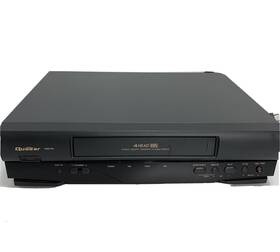 Quasar Vhq730 Vcr 4-head Video Cassette Recorder Vhs Fully Tested Works Clean
