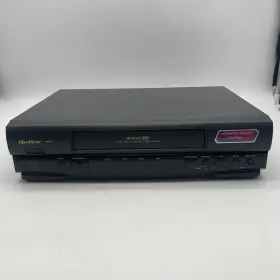Vhq740 Quasar Vintage Black 4-head Vcr Video Cassette Recorder Vhs No Remote
