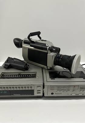 Quasar Vk726t Vintage Vhs Video Camera System Panasonic Recorder Tuner Lot Tested
