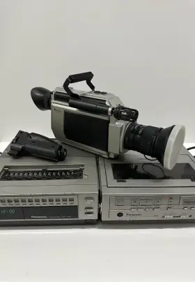 Vk726t Quasar Vintage Vhs Video Camera System Panasonic Recorder Tuner Lot Tested