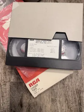 144397 Rca Vhs Service Test Tape Color Bars Multiburst Monoscope Calibration