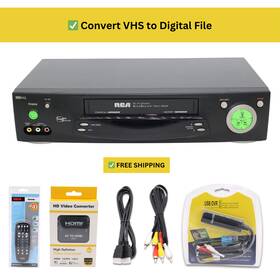 Rca 706hf Vhs Vcr Player Converts To Digital File By Usb 2.0 Capture Converter