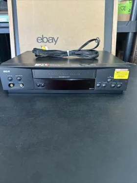 Rca-vr540 Rca Vr540 4 Head Vcr Video Cassette Recorder Vhs Tape Player No Remote Tested Rca-vr540 Rca Vr540 4 Head Vcr Video Cassette Recorder Vhs Tape Player No Remote Tested