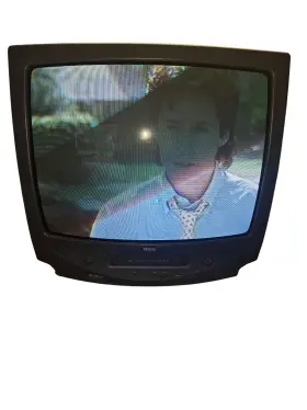 T25001gy Rca Crt 27i-inch Model Tv Built In Vcr Vhs Player No Remote Tested Working