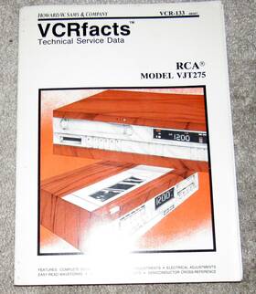 Rca Vcr-133 Howard Sams Vcrfacts For Vjt275 Video Cassette Recorder Vcr Service Manual