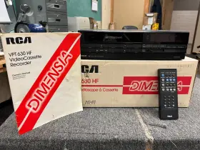 Vpt650hf Rca Vpt630hf Vintage Vcr With Remote And Manual In Original Box Needs Repair