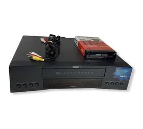 Rca Vr348 Video Cassette Recorder Tested Works No Remote With Cables And Tape