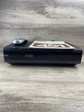 Rca Vr451 Rare Vintage 1980s Vcr With Remote Manual - For Parts / Repair
