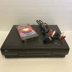 Rca Vr503a 4 Head Vhs Vcr Player Recorder Av And Blank Tape Tested Works No Remote