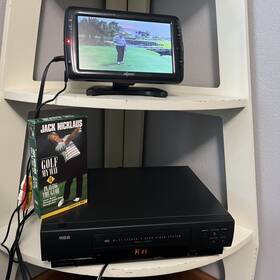 Rca Vr619hf Model Vhs Vcr Black Video Recorder Hi-fi 4 Head With Manual Works