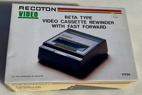 Recoton V179a Rare Nos Beta Type Video Cassette Rewinder With Fast Forward Betamax Nib