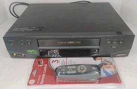 Samsung 5853 Vcr 4 Head Vr5853 Video Cassette Recorder With Universal Remote Tested