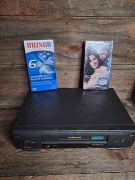 Samsung Vr3559 Vcr Vhs Player Hq No Remote Tested 4 Heads With Movie/blank Tape