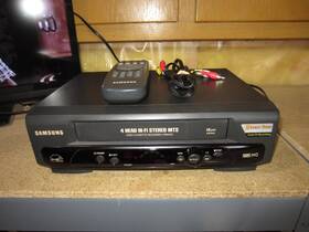 Samsung Vr8440 Vr840c Vcr Vhs Player 4 Head Hifi Stereo W Remote And Rca Tested Working