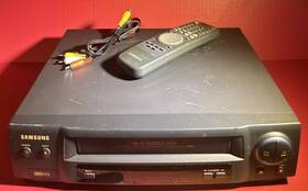 Samsung Vr8607 Vcr Hq Vhs Player Recorder Hi-fi Stereo Tested And Works With Remote