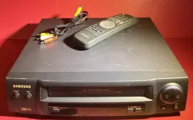 Vr8607 Samsung Vcr Hq Vhs Player Recorder Hi-fi Stereo Tested And Works With Remote